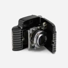 Bantam Special camera by Walter Dorwin Teague, enameled and chrome-plated metal, steel, glass, sold Sep 2024