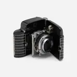 Walter Dorwin Teague, Bantam Special camera, enameled and chrome-plated metal, steel, glass