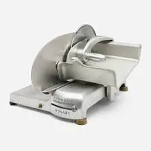 Streamliner meat slicer by Egmont Arens, 1940, aluminum, sold Sep 2024