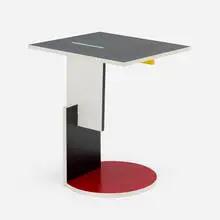 Schoeder occasional table by Gerrit Rietveld, lacquered wood, sold Sep 2024