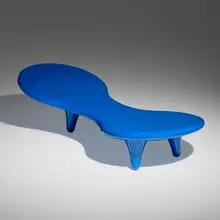 Orgone chaise lounge by Marc Newson, molded and lacquered fiberglass, sold Sep 2024