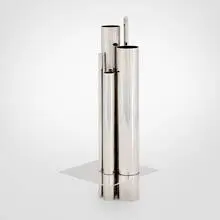 Jacques Sitoleux, Orgues vase, 1969, silver-plated metal