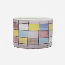Vase by Ettore Sottsass, c. 1955, glazed earthenware, sold Sep 2024