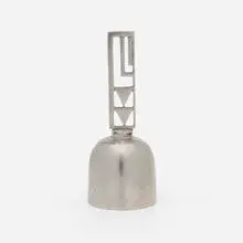 Bell by Hagenauer, c. 1935, nickel-plated brass, sold Sep 2024