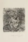 Antonio Ligabue, Autoritratto, 1978, etching