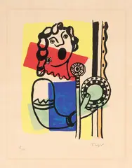 Fernand Léger, La chanteuse de la radio, lithograph a colori on paper