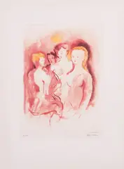 Aligi Sassu, I musici, 1931, lithograph a colori