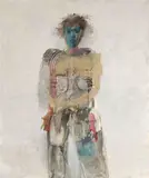 Milana Moriani, Figura e natura morta, 1990, oil