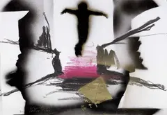 Vettor Pisani, Senza titolo, mixed media on paper