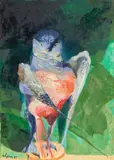 Ennio Calabria, Civetta, 1965, oil on canvas