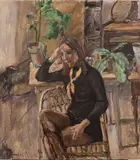 Enzo Faraoni, Sara nella stanza, 1971, oil on canvas