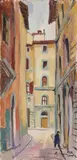 Rodolfo Marma, Vicolo dei Cerchi, 1976, oil on canvas
