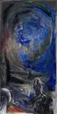 Ennio Calabria, La via de' Sepolcri, 1988, oil on canvas