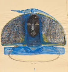 Senza titolo by Girolamo Ciulla, 2000, mixed media on paper, offered Sep 2026
