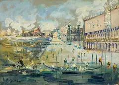 Emanuele Cappello, Venezia, oil on canvas