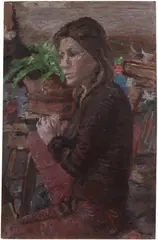 Figura by Enzo Faraoni, 1971, oil on panel, offered Sep 2026