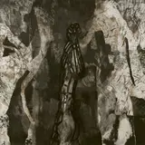 Michael Morgner, Schreitender, 1994, Lavage und Collage-Décollage auf Bütten