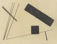 Diagonal, M. Nr. 11 by Rudolf Jahns, 1919, Kohle auf festem Velin, sold Jun 2018