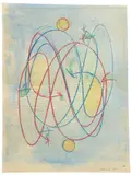 Max Ernst, Ohne Titel, Um 1970, Farbradierung mit Aquatina und Monotypie auf Papier