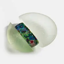 Richard Ritter, Floral Core, 2001, cast and sandblasted glass, murrine