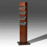 Mary Shaffer, Ledge Mamoure Blue, 2001, bronze, steel, and slumped fused glass on wood base