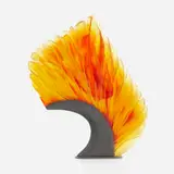 Alex Gabriel Bernstein, Muse 3, 2009, cast and carved glass, steel