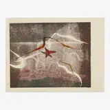 Harry Bertoia, Untitled (Monotype), c. 1943, monoprint on rice paper