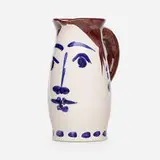 Visage tankard by Pablo Picasso, 1959, glazed earthenware decorated with oxides, sold Jan 2020