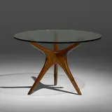 Vladimir Kagan, Tri-symmetric dining table, model 414