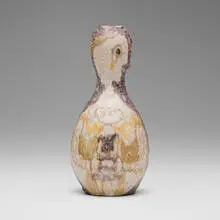 Vessel by Guido Gambone, c. 1955, glazed stoneware, sold Sep 2024