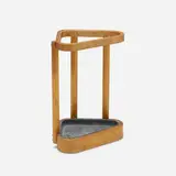 Alvar Aalto, Umbrella stand, model 115, birch, laminated birch, painted aluminum