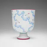 Gio Ponti, Alata footed bowl, glazed porcelain