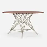 Marcel Wanders, Knotted occasional table, 2001, carbon and aramid fibers, epoxy resin, lacquered wood