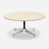 Charles and Ray Eames, 691 coffee table, 1955, Botticino marble, cast aluminum, enameled steel, plastic