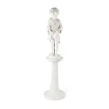 Pietro Bazzanti, carved marble figure of a young boy, marble