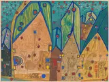 Friedensreich Hundertwasser, Häuser im Blutregen