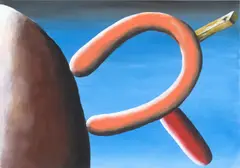 Andreas Schulze, Ohne Titel, 1989, Gouache und Deckweiß auf dünnem Karton