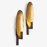 Hervé van der Straeten, Pair of Coque sconces