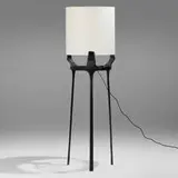 Ty Best, Flint floor lamp, c. 2020, cast and patinated bronze, French paper
