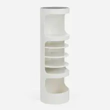 Erik van Buijtenen, Cabinet, lacquered wood, tempered and smoked glass