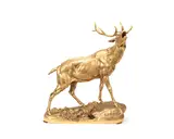 Charles Valton, gilt bronze model of Stag