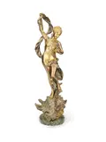 Luca Madrassi, silvered and parcel gilt bronze figure of Venus, parcel gilt bronze