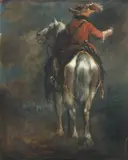 Francesco Simonini, Two cavalier studies, a pair, oil on panel