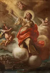 Saint Barbara by Francesco Solimena, oil on canvas, offered Dec 2016