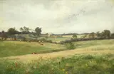 Ra George Vicat Cole, Cattle grazing in a summer meadow