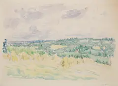 Spencer Gore, The Cornfield, pencil and watercolour