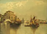 Karl, View of Venice, oil on canvas