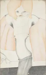 Püppi by Horst Janssen, 1969, Bunt- und Bleistift auf Papier (Buchseite), sold Jul 2025