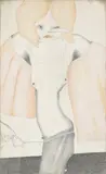 Horst Janssen, Püppi, 1969, Bunt- und Bleistift auf Papier (Buchseite)