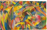 Curt Ehrhardt, Meiner Braut, 1919, Öl, Goldbronze und Tuschfeder auf Papier